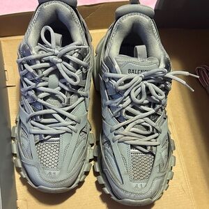 Balenciaga Light Grey Rugged Track Sneakers